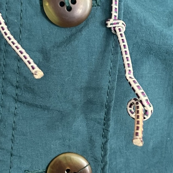 Vintage Columbia Sportswear Anorak Pullover Jacket Medium Teal Purple Hooded 90s - Picture 7 of 14